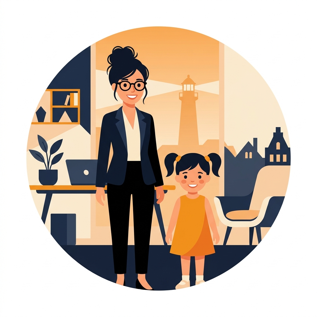 The Coding Mama Portrait Illustration